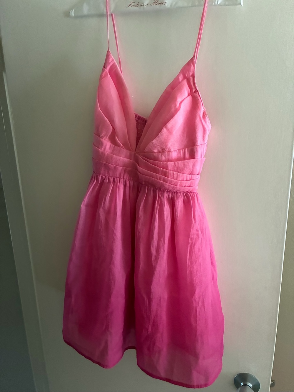 Hello Molly Women's Pink Spaghetti-Strap dress